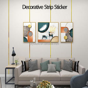 Moulures murales décoratives, bande décorative en acier inoxydable, flexible, autocollante, à coller, pour cheminée, plafond, miroir - Product Image 2