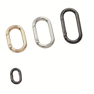 Gancho ovalado de aleación de zinc con resorte para bolsos, hebilla de anillo en O, accesorio de ferretería para equipaje, diseño de extremo abierto, estilo chino, tipo Dawn - Product Image 1