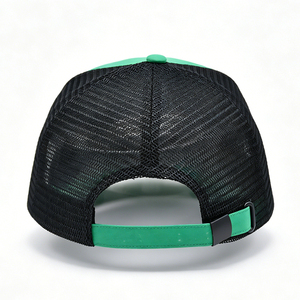 Casquette de baseball unisexe verte et noire en toile et maille avec logo coq, ajustable, style streetwear, décontractée, sport et plein air - Product Image 2