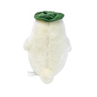 Jouet en peluche de style Kawaii, canard avec chapeau vert, accessoire interactif doux pour animaux de compagnie