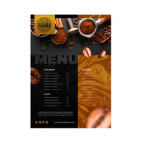 Impression offset CMYK couleur personnalisée de prospectus, dépliants, menus et brochures commerciaux sur mesure à Dongguan avec logo personnalisé pour la restauration à emporter