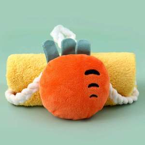 Serviette de toilette suspendue mignonne à motif de dessin animé 30x30cm, séchage rapide, en polaire corail, pour cuisine et salle de bain - Product Image 3