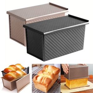 Molde para Pan con Tapa, Antiadherente, de Acero al Carbono, Rectangular, Corrugado, para Pan Tostado, Molde para Pastel - Product Image 4