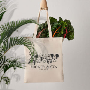 Bolsa de Hombro de Viaje Reutilizable para Mujer, de Poliéster, Tamaño Mediano, con Diseño de Dibujos Animados de Mega <span class=keywords><strong>Mickey</strong></span> y Amigos, para Compras - Product Image 4