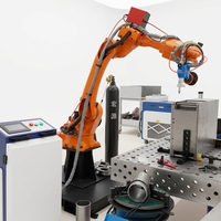 Máquina de Soldadura Láser Robótica de 6 Ejes 3D de Alta Calidad Hjz, Robot Industrial para Soldadura Láser de Metales
