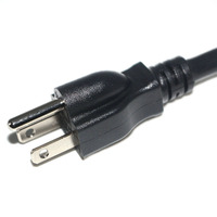 Câble d'alimentation CA noir de 1,8 m, 20 ampères, 125 volts, 3 broches, pour appareils électroniques, appareils ménagers, téléviseurs, ordinateurs, connecteur IEC C13