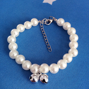 Stock de fábrica de alta calidad mariposa nudo perla perro Collar mascota collar accesorios para gato perro - Product Image 4