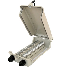 صندوق توزيع اتصالات مقاوم للماء IP65 مناسب لوحدات STB أو LSA كرون، صناديق توزيع ABS تربط 50-100 زوج من الخطوط الهاتفية - Product Image 1