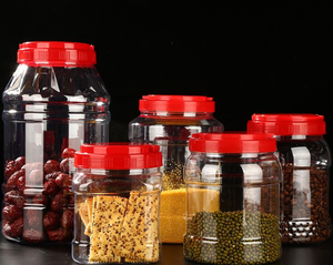 Botellas Selladas de Salsa de Chile con Miel y Sésamo en Varios Tamaños, Frascos de Almacenamiento de Boca Ancha, Botellas de Plástico para Frutas Secas de Grado Alimenticio - Product Image 1