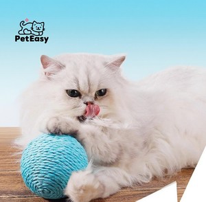 2025 Nueva gran oferta en Stock <span class=keywords><strong>de</strong></span> fábrica, precio bajo, <span class=keywords><strong>venta</strong></span> al por mayor, Bola <span class=keywords><strong>de</strong></span> Sisal Extra grande para gato, perro, autoentretenimiento, aliviar el aburrimiento - Product Image 2