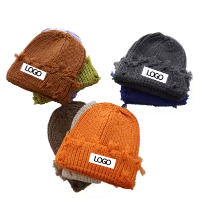 Осенне-зимняя теплая Модная вязаная шапка Gorros на заказ