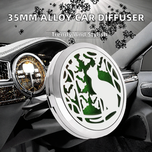 35mm Luxuriöser Metall-Duftspender für Auto, Geruchsbeseitiger, Lufterfrischer, Auto-Diffusor Nachfüllungen, Auto-Lufterfrischer Lüftungsclips - Product Image 3
