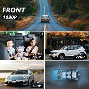 4-Kanal WLAN-<span class=keywords><strong>Dashcam</strong></span> Autokamera Black Box Fahrrekorder FHD 1080P Vorne Links Rechts Hinten Nachtsicht Schleifenaufnahme - Product Image 3