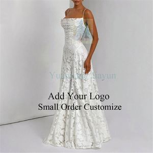 Robe longue élégante en jacquard bleu marine, style Factory Outlet - Product Image 3