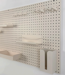 Kim Loại Màu Đen Bàn Núi Văn Phòng Tổ Chức Pegboard Kệ Với Hooks Tường Lưu Trữ Kim Loại Pegboard Tổ Chức - Product Image 3