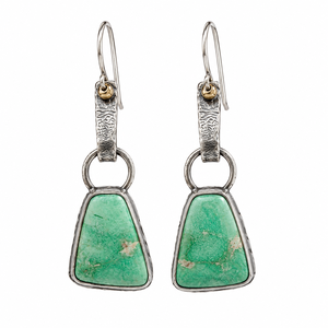 Orecchini vintage verde scuro esagerati, accessori regalo per feste da donna - Product Image 1