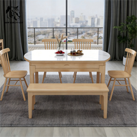Table à manger pliante en bois, design moderne, fabrication industrielle, meilleur prix, sur mesure, stock important, prête à être expédiée, meubles pour la maison.