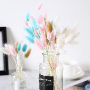 Bouquet de lagure ovale, 60 styles, 50 pièces, pot de fleurs, queue de lapin, herbe pour décoration de mariage - Product Image 6