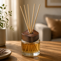 Couvercle de diffuseur d'aromathérapie en bois massif personnalisé, bouchon en bois pour bouteille d'huile parfumée personnalisée, accessoires écologiques pour la fragrance d'intérieur