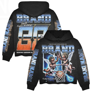 Sweat-shirt à capuche pour homme BRAND, imprimé par sublimation, streetwear, coupe classique, automne, design Black Angel Basketball, sweats à capuche pour homme - Product Image 4