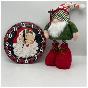 Im Lặng Dễ Thương Santa Gỗ Cổ Điển Đồng Hồ Cho Nhà Bếp Phòng Ngủ Phòng Tắm Phòng Khách Văn Phòng Tường Trang Trí Nội Thất Cho Giáng Sinh - Product Image 4