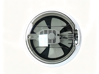 Ventilateur d'extraction à cordon pour fenêtre, fixation sur vitre, alimentation CA, 5 pales, 6 pouces, anti-poussière, anti-moustiques, coupe-vent, pour salle de bain domestique