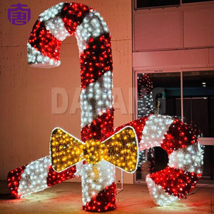 Giant Illuminated Candy Cane Christmas Display Light for Outdoor Events and Commercial Holiday Projects - Product Image 3