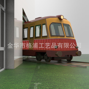 Modelo de Tren de Metal Personalizado, Escultura Decorativa de Acero Inoxidable para Montar en el Suelo, Diseño Industrial, Escultura de Paisaje - Product Image 1
