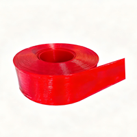 Tuyau plat en PVC transparent rouge haute pression de 3 pouces 6 bars, neuf, pour l'irrigation agricole, avec conception flexible anti-UV