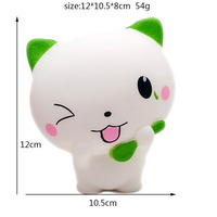Mainan Kucing Mengedipkan Mata Kawaii, Busa PU Slow Rebound, Squishy, Pereda Stres, Hadiah untuk Anak Usia 5 hingga 7 Tahun, 10cm