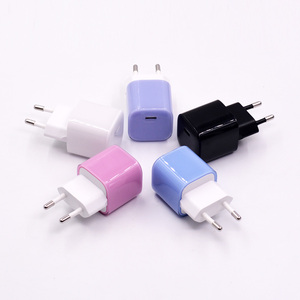 Nouveaux cadeaux promotionnels tendance, adaptateur de chargeur mural de type C portable mini PD 20W à charge rapide, personnalisé en gros, coloré, pour iPhone - Product Image 5