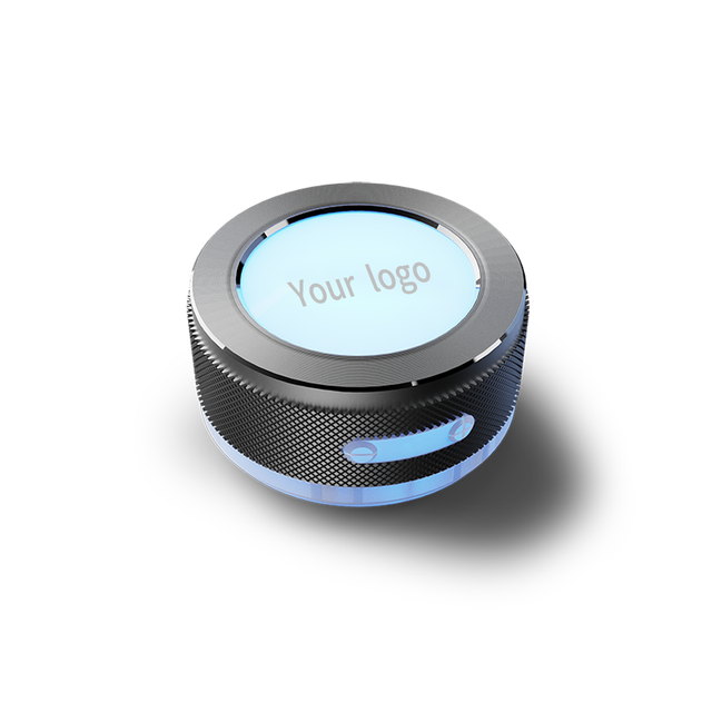 Colorful LED Glowing Vibration Speaker 10W Bone Conduction Mini Wireless Speaker with Magnetic Attraction/sucker