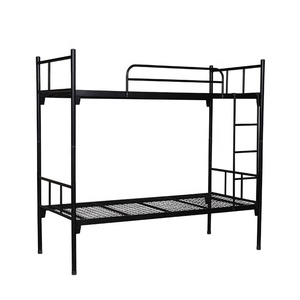 Good Quality School Furniture Kids Metal Two Bunkbeds Double Metallic <b>Beds</b> Frame Bunk - Product Image 4
