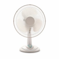 Ventilateur de table oscillant portable 12 pouces en plastique, 3 vitesses, pour usage domestique, commande mécanique – Offre Spéciale