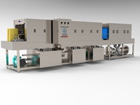 Automatische omzetkrattenwas- en desinfectiemachine, commerciële krattenwasser voor slachthuizen en groenteverwerkingsbedrijven