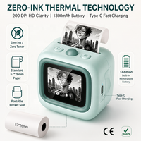Imprimante thermique portable à commande vocale IA pour images, dessins d'enfants, coloriages, notes d'étude – Imprimante robotique intelligente IA sans encre à commande vocale