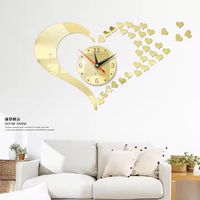 Promo Panas Jam Dinding Digital Akrilik Tanpa Bingkai 3D DIY Kreatif Gaya Nordik