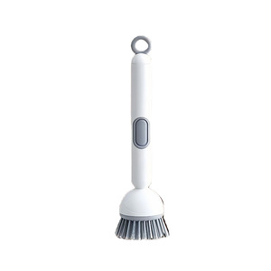 Long Handled Pot Scrubber With Liquid Filling Rotating Kitchen Cleaning <b>Brush</b> For Dishwashing Hanging Design - Product Image 5