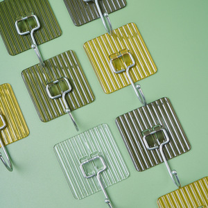 Crochets adhésifs rectangulaires à fixer au mur, autocollants pour vêtements et clés - Product Image 3