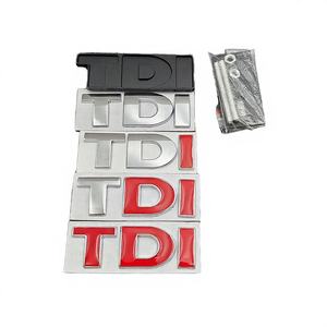 3D Metal <b>Self</b>-<b>adhesive</b> Luxury TDI Emblem Car Front Grille Badge Sticker for VW Single-Use - Product Image 2