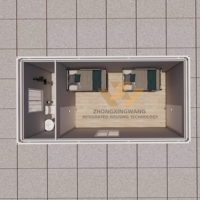 Casa Contenedor Prefabricada Desmontable y Transpirable de 20 Pies, Moderna, Portátil, para Oficina, Dormitorio, Origen Jiangsu, 1 Año de Garantía