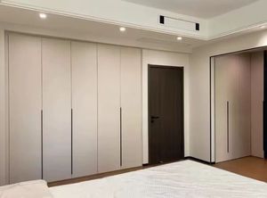 Garde-robe de chambre à coucher modulaire personnalisée en bois Design moderne Meuble d'entrepôt - Product Image 5