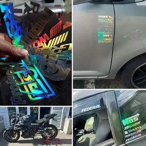 6 pegatinas de vinilo impermeables <span class=keywords><strong>para</strong></span> coche y motocicleta, decoración de carrocería, universales <span class=keywords><strong>para</strong></span> coche, motocicleta y bicicleta - Product Image 5