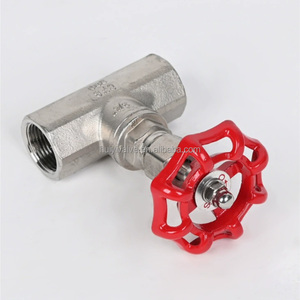 วาล์วทรงกลมเกลียวในสแตนเลส CF8M SS316 ขนาด 1-1/4" 1-1/2" 2" วาล์วตัดไอน้ำอุณหภูมิสูง - Product Image 3
