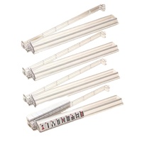 Support de Mahjong en Acrylique Transparent de 20 Pouces avec Poussoir Magnétique pour Présentoir de Tuiles de Mahjong Américain