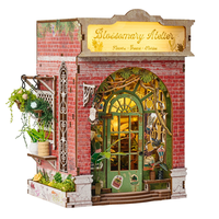 Hamaileon DIY Flower Shop Book Nook Kit 3D Maison miniature en bois Cadeaux d'anniversaire de Noël Artisanat en bois Boîtes en bois Signes muraux