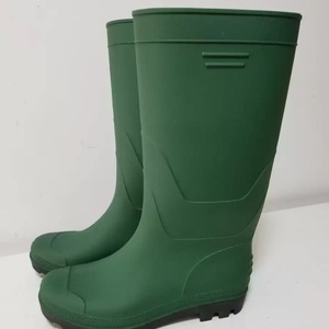 Bottes de pluie noires imperméables antidérapantes spécialisées pour le camping et la pêche en extérieur, résistantes à l'eau et à la boue - Product Image 4