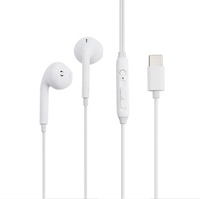 Casque intra-auriculaire blanc de type C, écouteurs étanches de 1 m pour iPhone 15