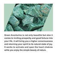 Main Naturel Vert Aventurine Grattage Massage Outil Champignon Forme Guasha Conseil