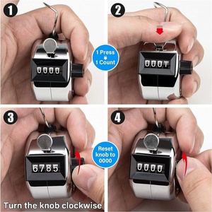 เครื่องนับจำนวนแบบกดด้วยมือ 4 หลัก แบบดิจิตอล ของขวัญส่งเสริมการขาย - Product Image 4